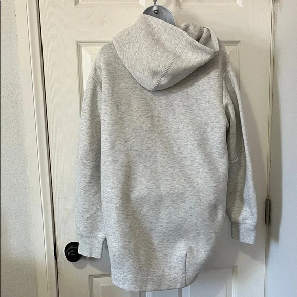 Nike Light Gray Full-Zip Hoodie size XS (oversized) - Picture 2 of 2